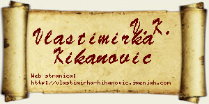 Vlastimirka Kikanović vizit kartica